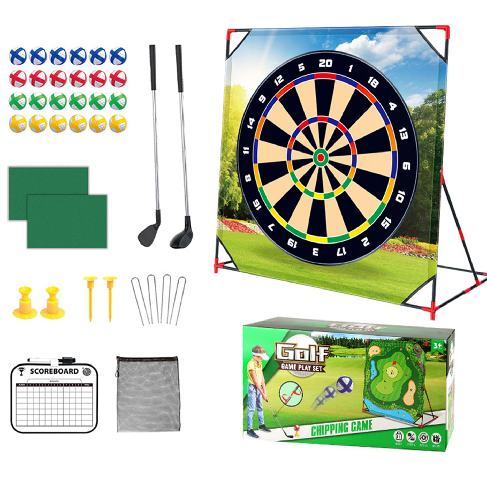 Sticky Golf Pro, Golf-Chipping-Spiel, tragbares Sticky Pro, Eltern-Kind-Interaktions-Hofspiele für drinnen und draußen