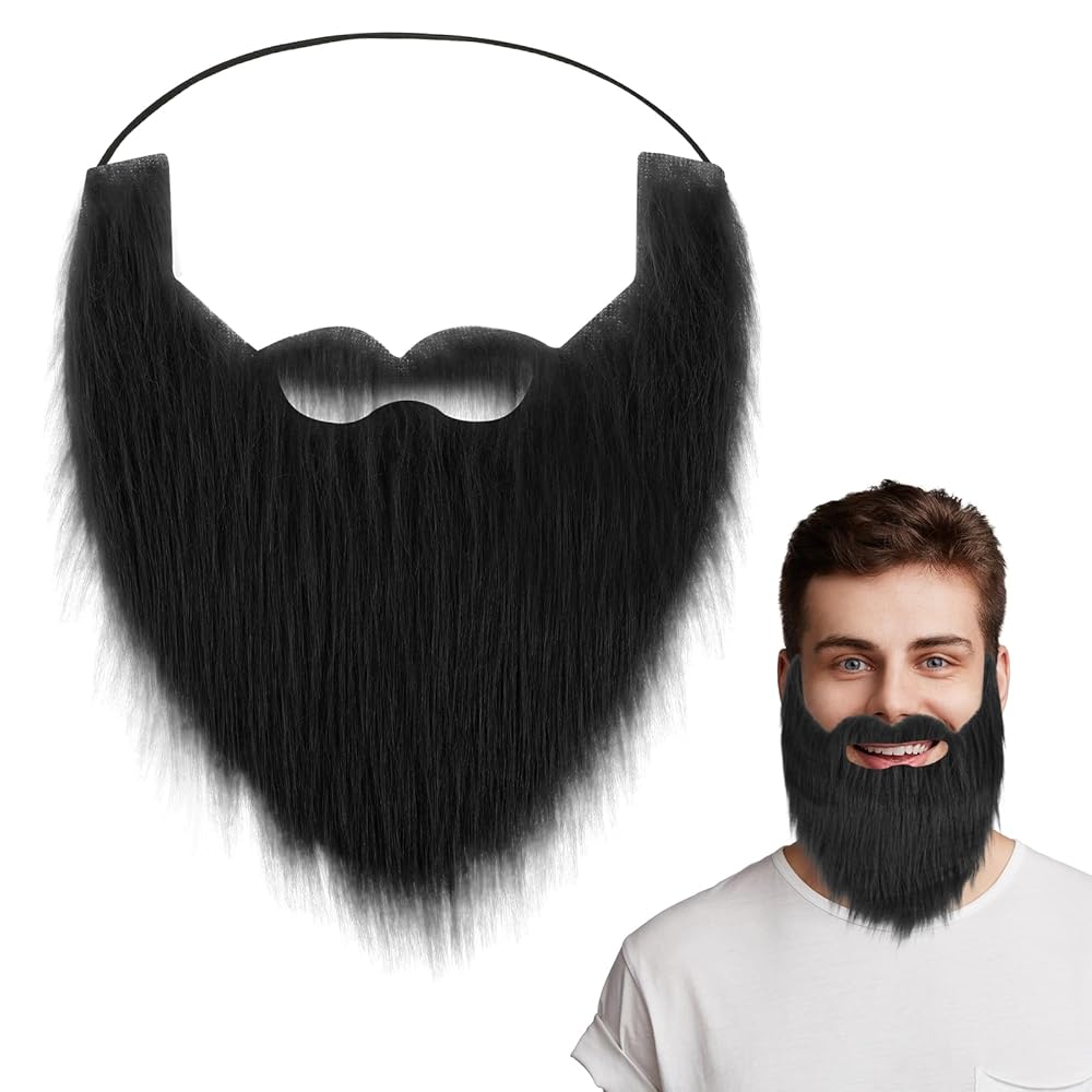 Barba Finta Grigia Per Costumi - Comoda E Realistica Per Halloween E Cosplay - Foto 2