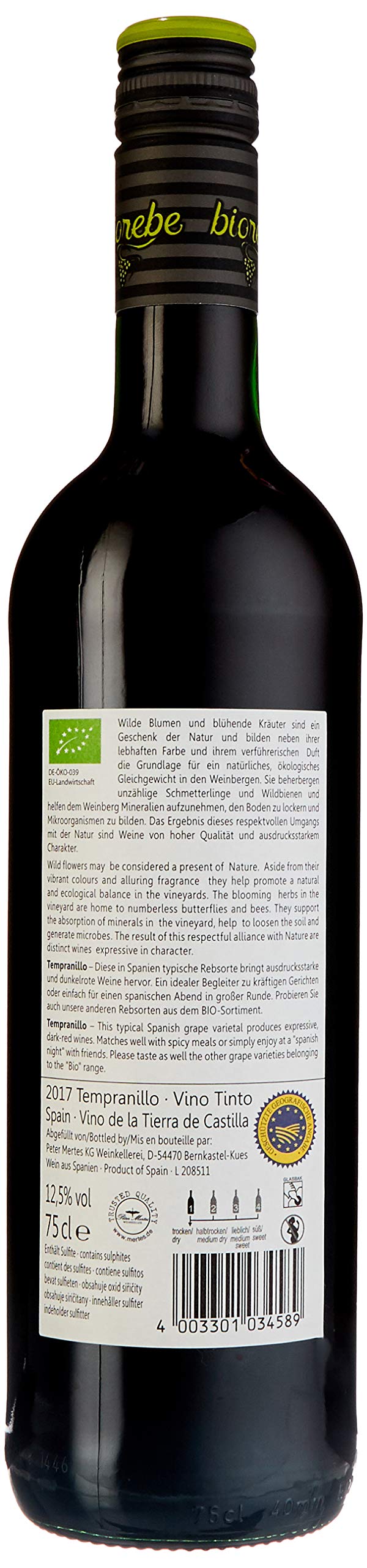 BIOrebe Tempranillo Qualitätswein (6 x 0,75l)
