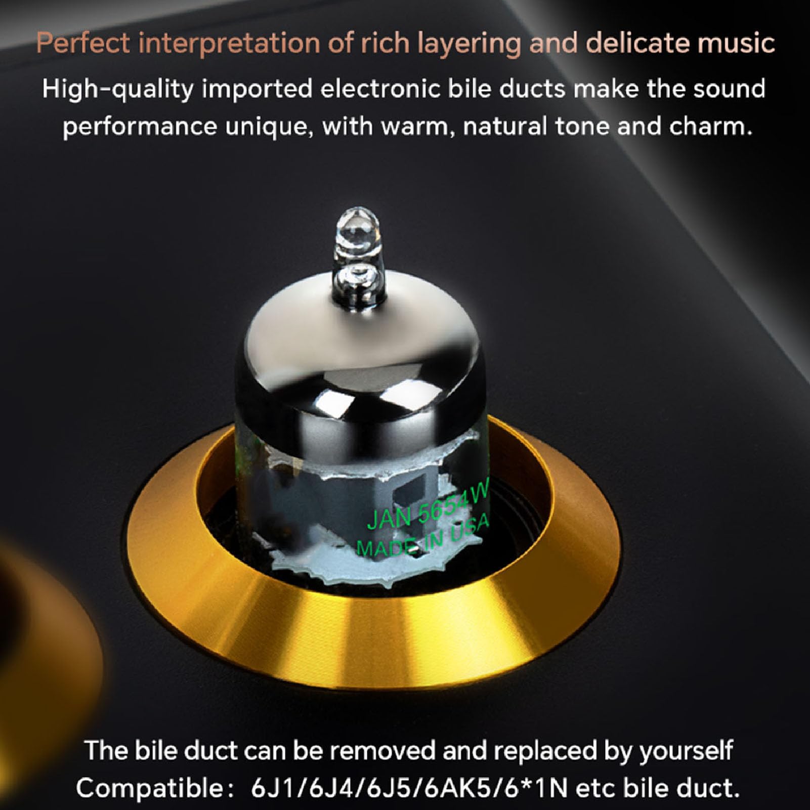 Audiophile Vacuum Tube Stereo Preamplifier, HiFi Tube Preamp Phono Preamp for Turntable with Bass Treble Control Home Audio Tube Amplifier Warm Rich Sound