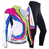 sponeed Women's Cycle Jersey Long Sleeve Bike Riding Clothes Breathable