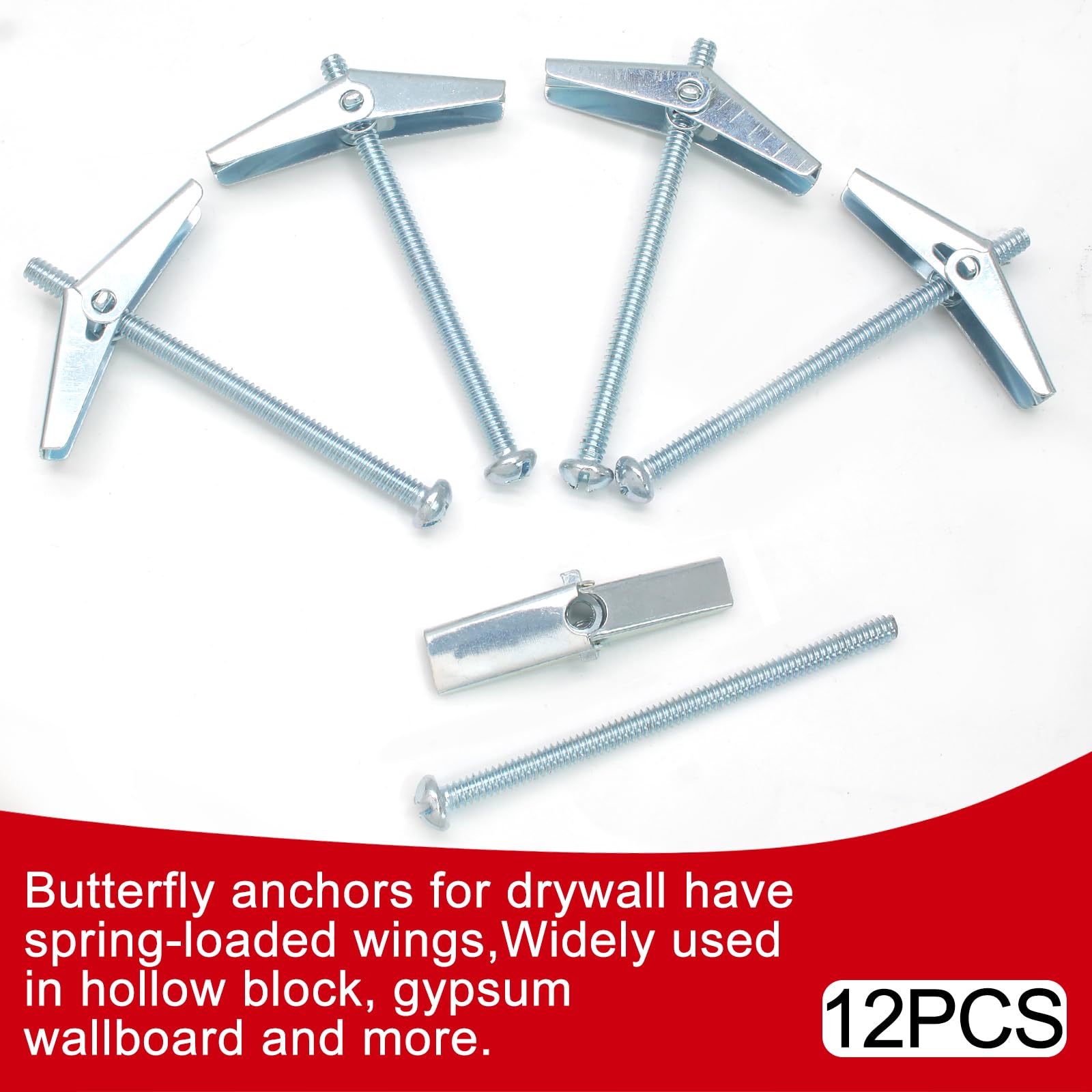 Heavy Duty Drywall Anchors - 12 Pack -4