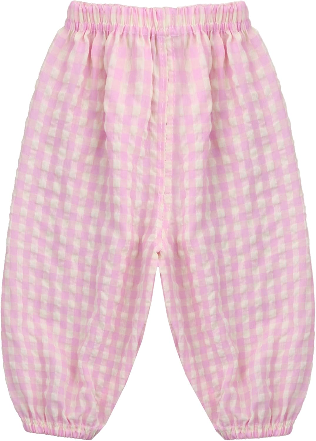 Sxiwei Kids Baby Unisex Summer Casual Wear Bottoms Breathable Long Pants Checkered Plaid Gingham Pants