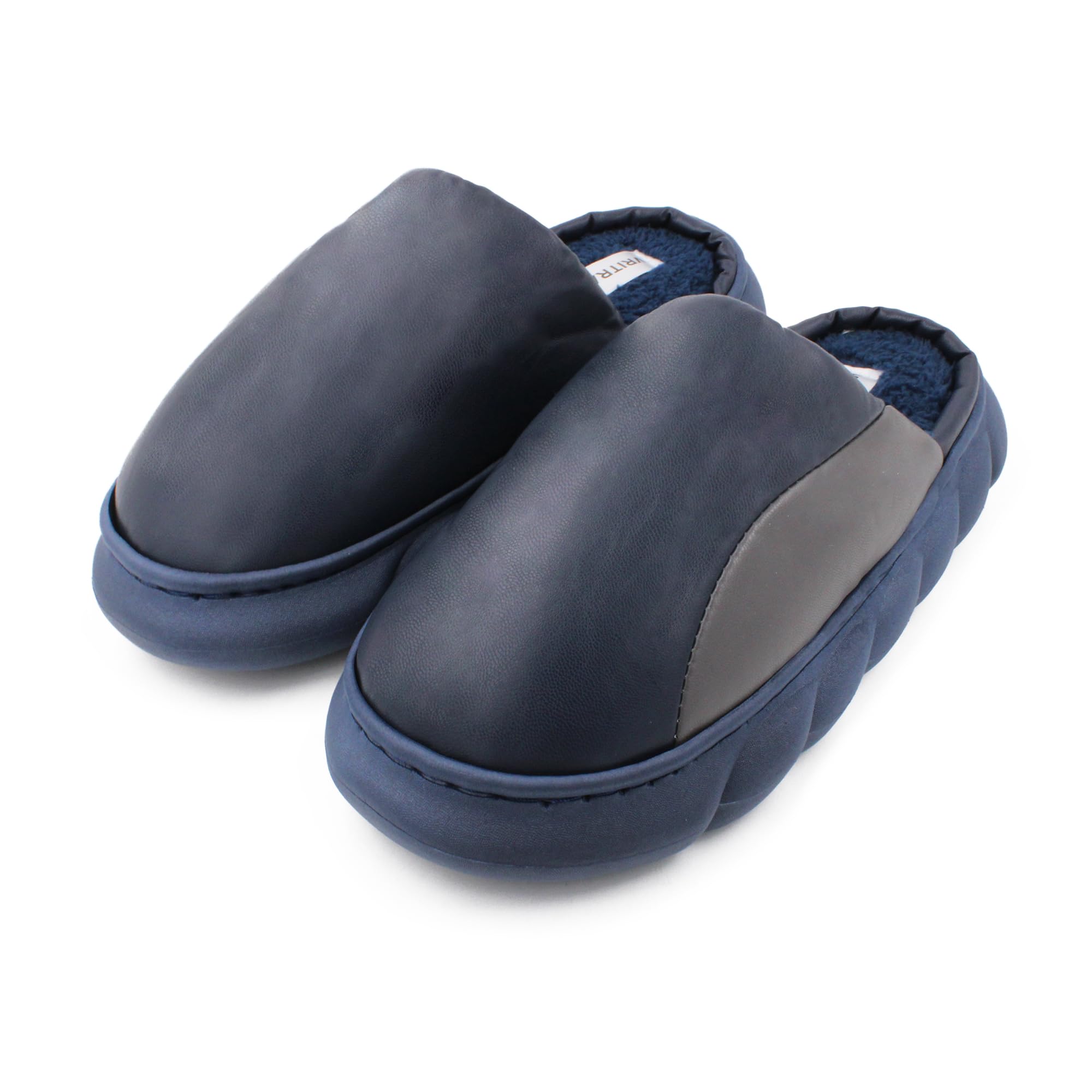 VRITRAZ Mens Winter Fur Slippers (Crown Blue, UK-8) (B0CNRSQ7J6) Amazon Price History, Amazon Price Tracker