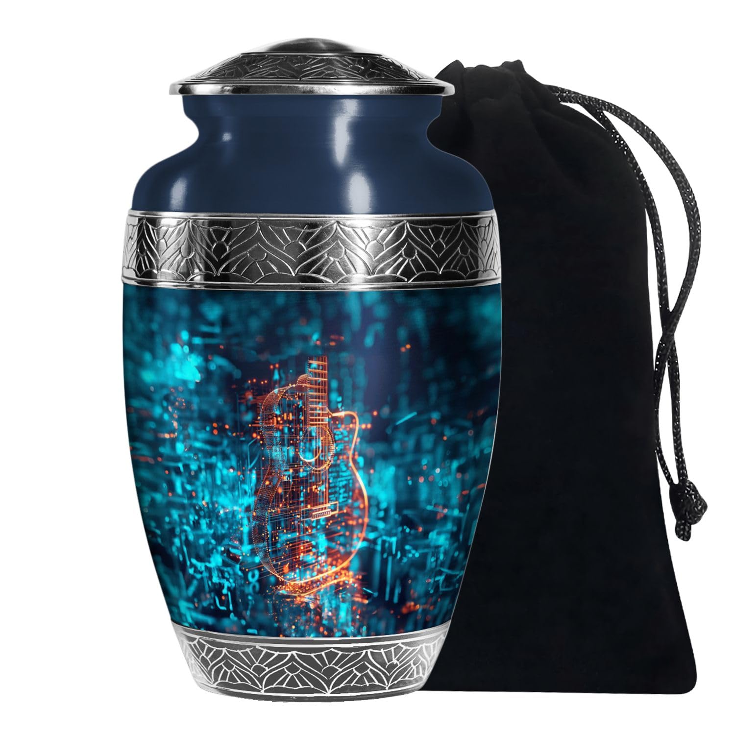 Guitar urns for Human Ashes, Funeral urns for Ashes, Large urns for Human Ashes Adult (Size -10 Inch), urn for Ashes Adult Male, urn for Ashes, Cremation urns for Human Ashes