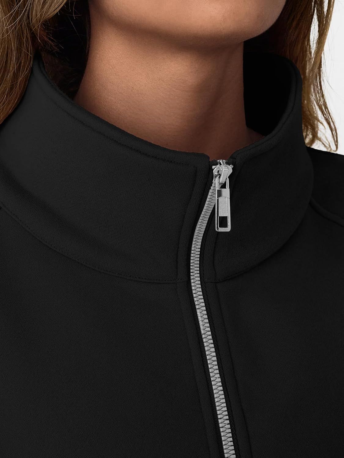 Trendy Queen Womens Sweatshirts Zip Up Hoodies Cropped Crewneck Pullover Casual Jackets Y2k Clothes Fall Fashion Outfits 2025 - Image 5