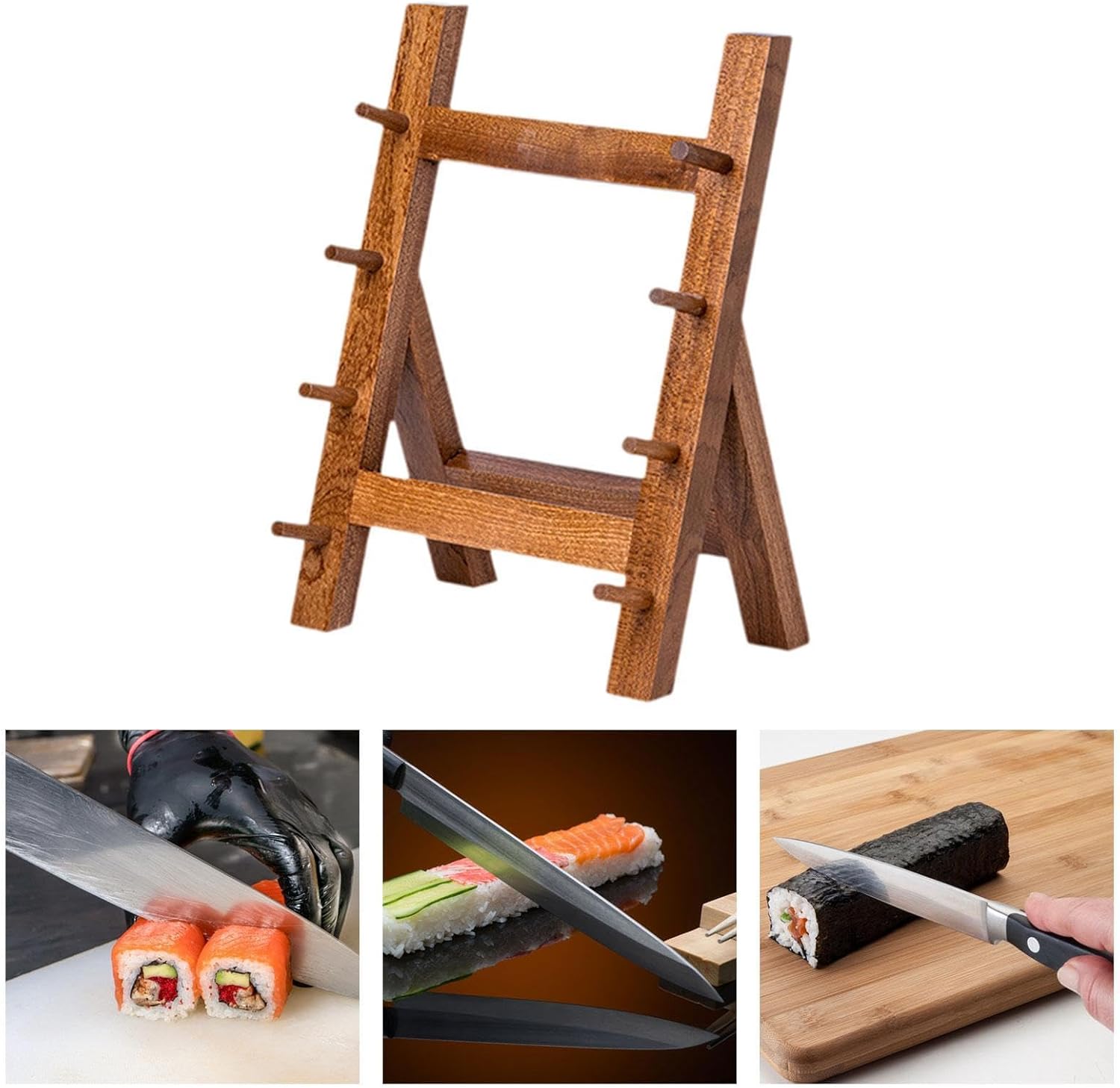 キッチンキャビネットとダイニングテーブル用の多層木製カッターディスプレイスタンド。多層カッターオーガナイザーラック。