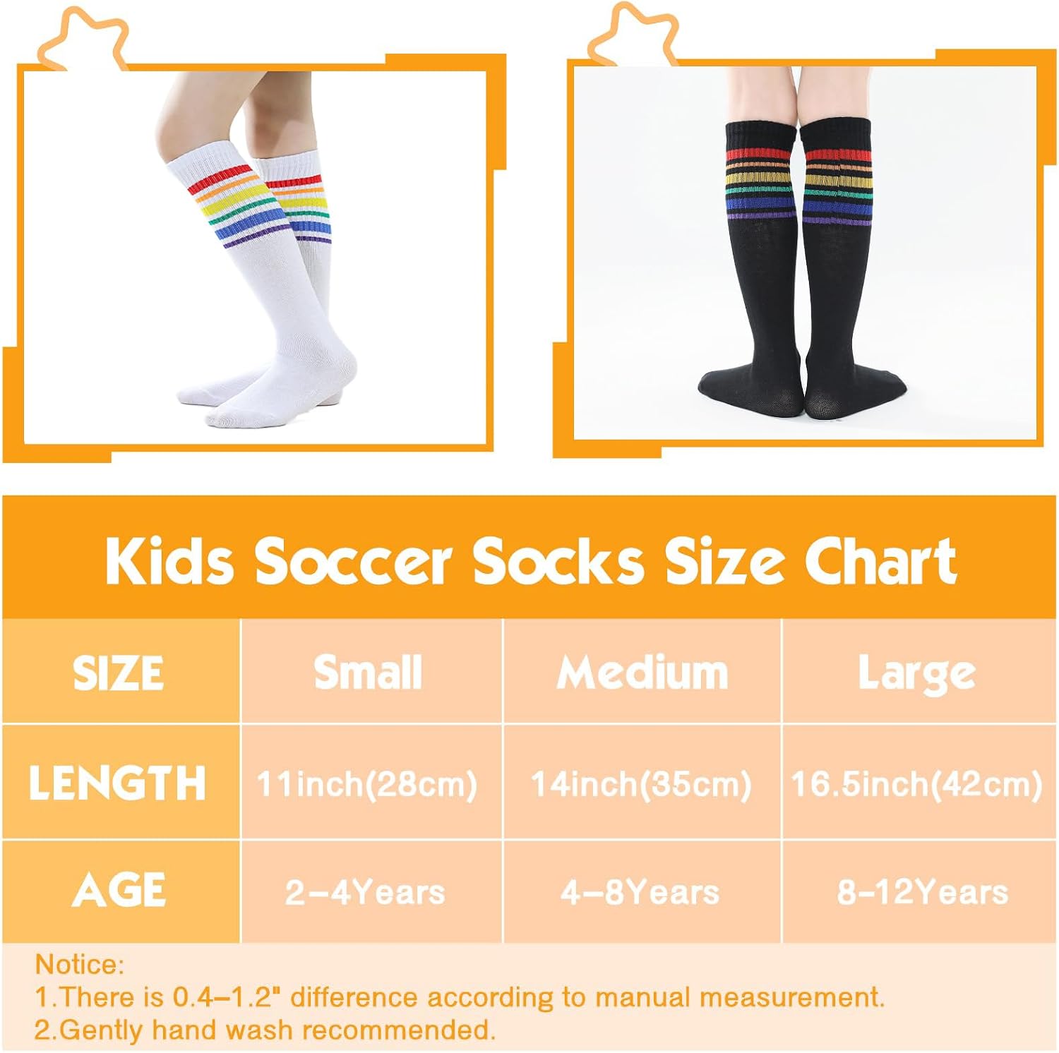 TOCONFFON Youth Soccer Socks Kids Boys Girls Baseball Outfit Knee High Softball Long Socks for Football Volleyball Athletic