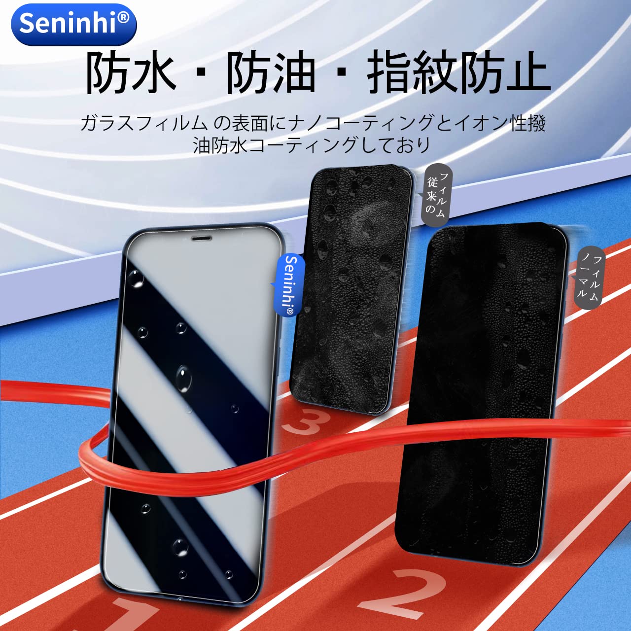 Amazon.co.jp: 対応 iPhone 12 ガラスフィルム ガイド枠付き 【2+2+1枚