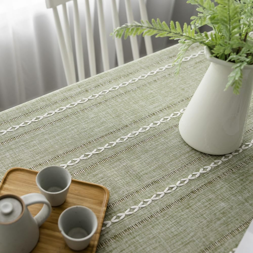 Nappe tissée Jacquard sculptée en creux pour décoration chic