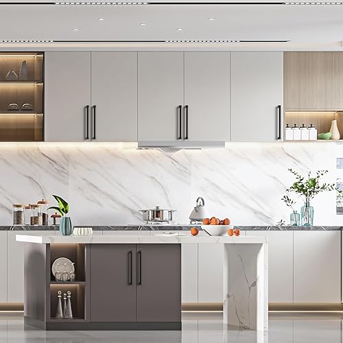 Vista 24 de Asidrama 10 Pack 7.5 Inch(192mm) Brushed Brass Cabinet pulls Kitchen Cabinet Handles, Cabinet Pulls Kitchen Cabinet Hardware for Cupboard Drawer