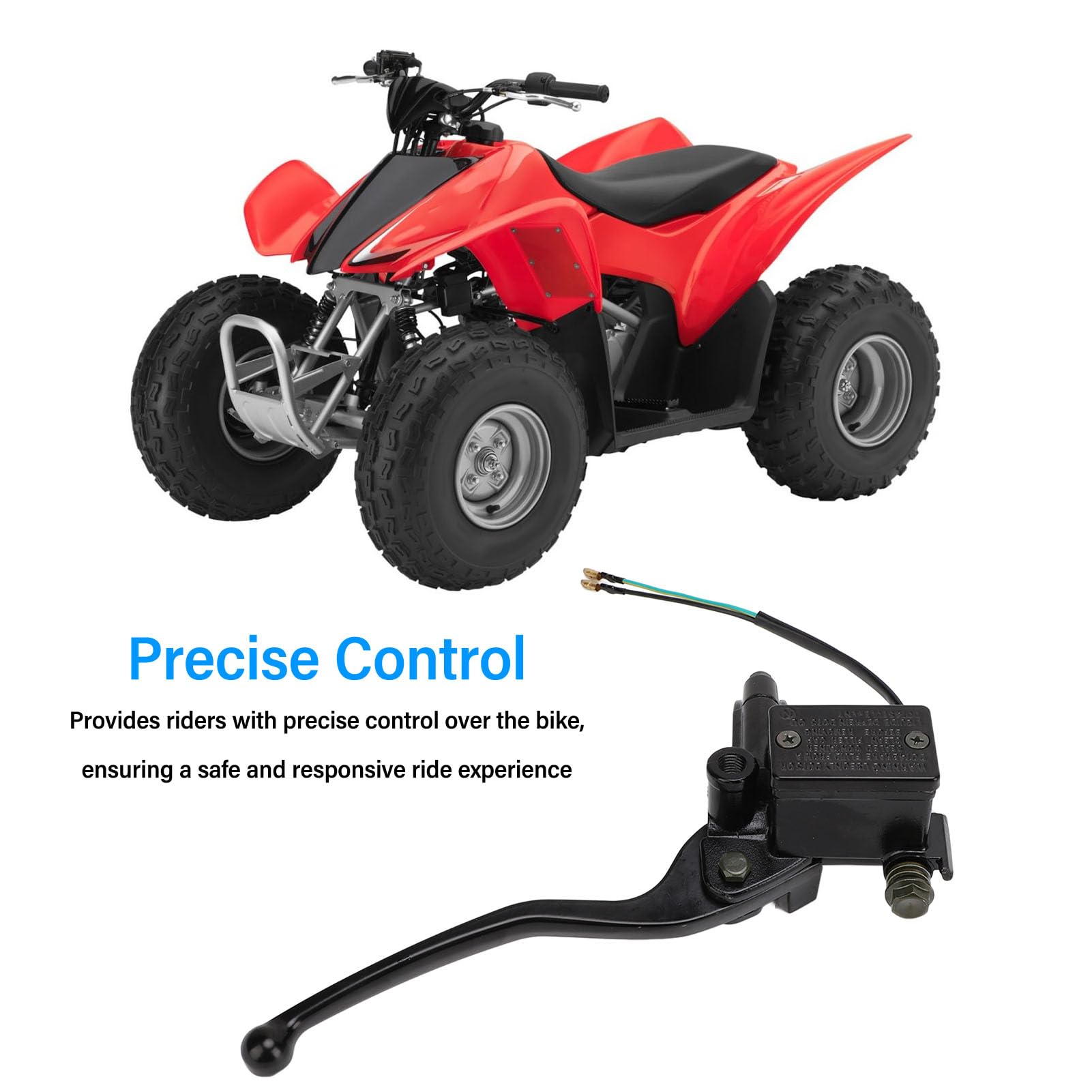 Universeller Hydraulischer Hauptbremszylinder für Motorrad, ATV, Roller, Moped, Dirt Bike – Rechts – Passend für Modelle, Direkter Ersatz für Taotao, Kazuma