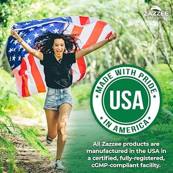 Zazzee USDA Organic Holy Basil 10:1 Extract, 120 Vegan Capsules, 4 Month Supply, Tulsi Extract, Ursolic Acid, Ocimum Tenuiflorum, Antioxidant & Stress Support, All-Natural, Non-GMO, Made in the USA