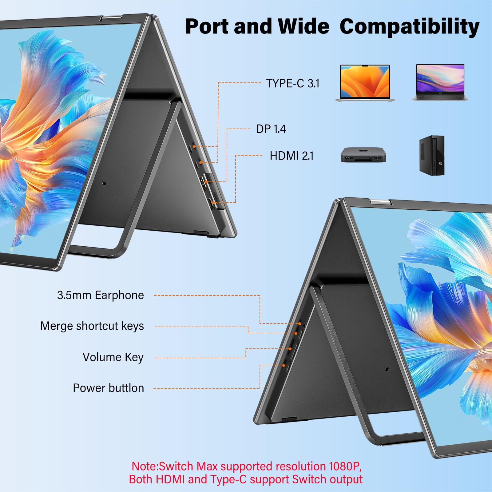 Amazon.com: InnoView Dual Portable Monitor 23.8