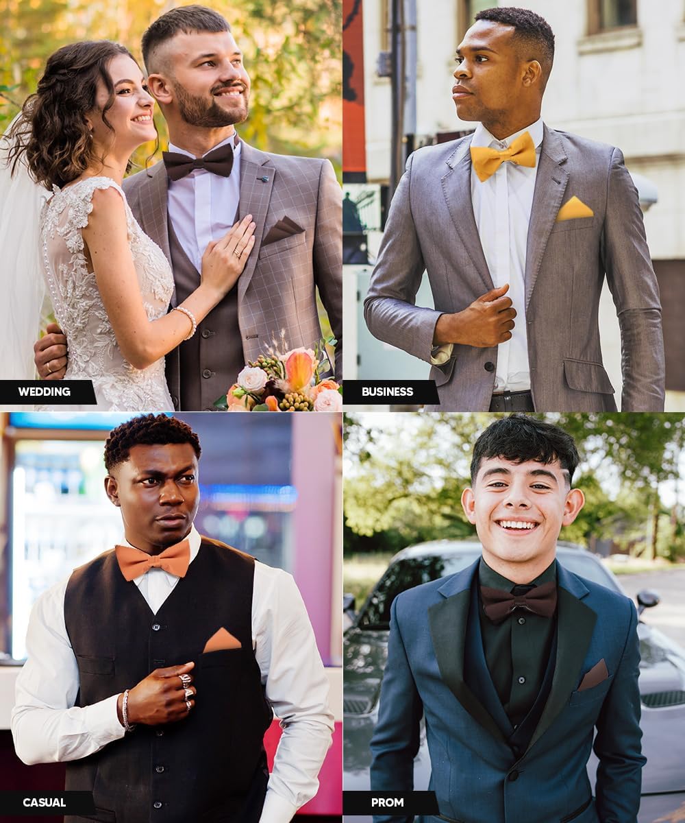 Classic Bow Tie & Pocket Square Set