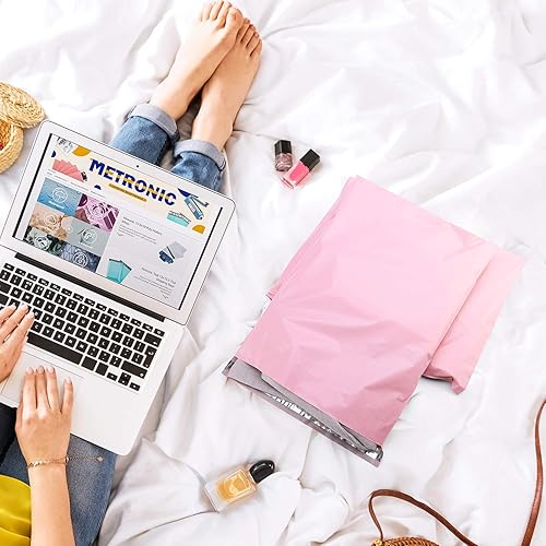 Miniatura 6 de Metronic Sobres de polietileno de 14.5 x 19 pulgadas, 100 unidades, bolsas de envío adhesivas fuertes para ropa, sobres de envío grandes