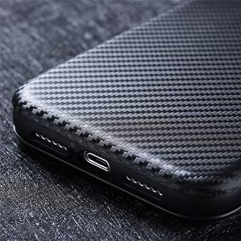 Case for ZTE Nubia RedMagic 5S, Carbon Fiber Pattern PC Hard Shell Leather Case, [Ring Bracelet] [Hidden Magnetic Buckle] Phone Cover for ZTE Nubia RedMagic 5S