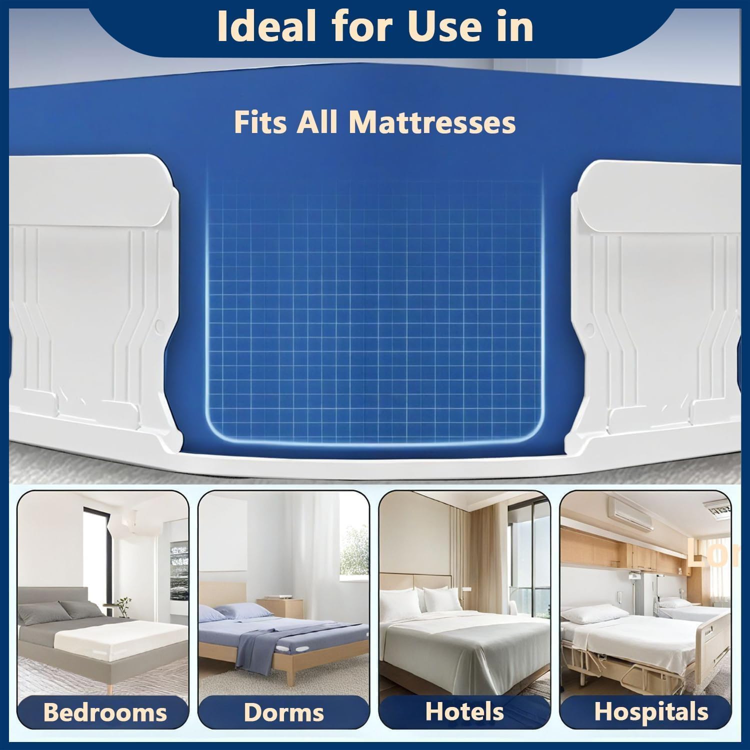 Sylphide Bed Sheet Holders for Corners 4-Pack, Anti-Slip Mattress Corner Grips, No-Tool Fasteners for Fitted Sheets, Alternative to Sheet Clips & Straps, Keep Tight & Wrinkle-Free | 4-Pack Anti-Slip Sheet Holders for Corners, Keeps Fitted Sheets Tight & Wrinkle-Free