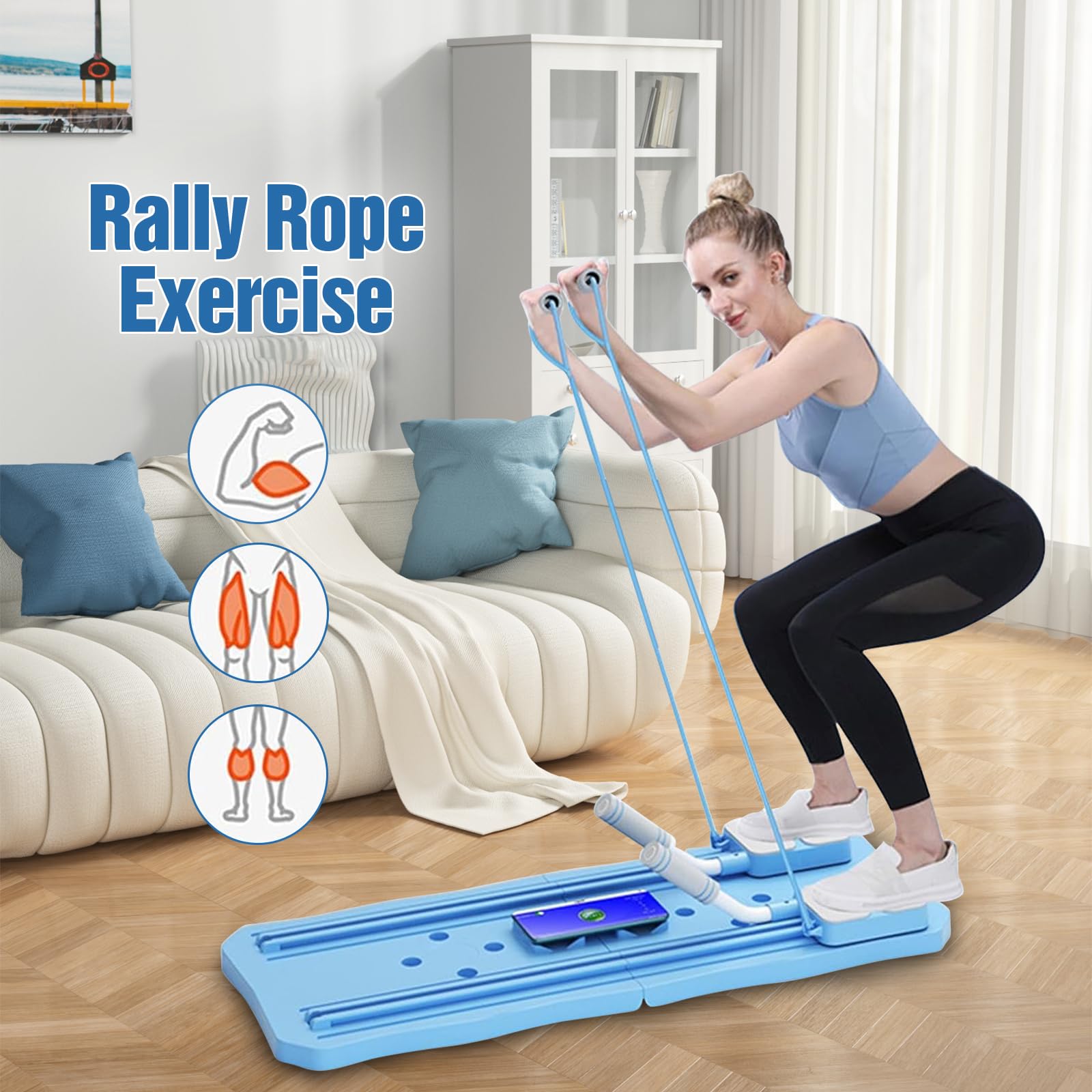 93*37cm 2 en1 Pilates Reformer, Machine Pilate, Planche Pilate, Machine Pilate Maison, EntraîNeur D’EntraîNement Complet du Corps, pour L’EntraîNement du Tronc Et des Abdominaux