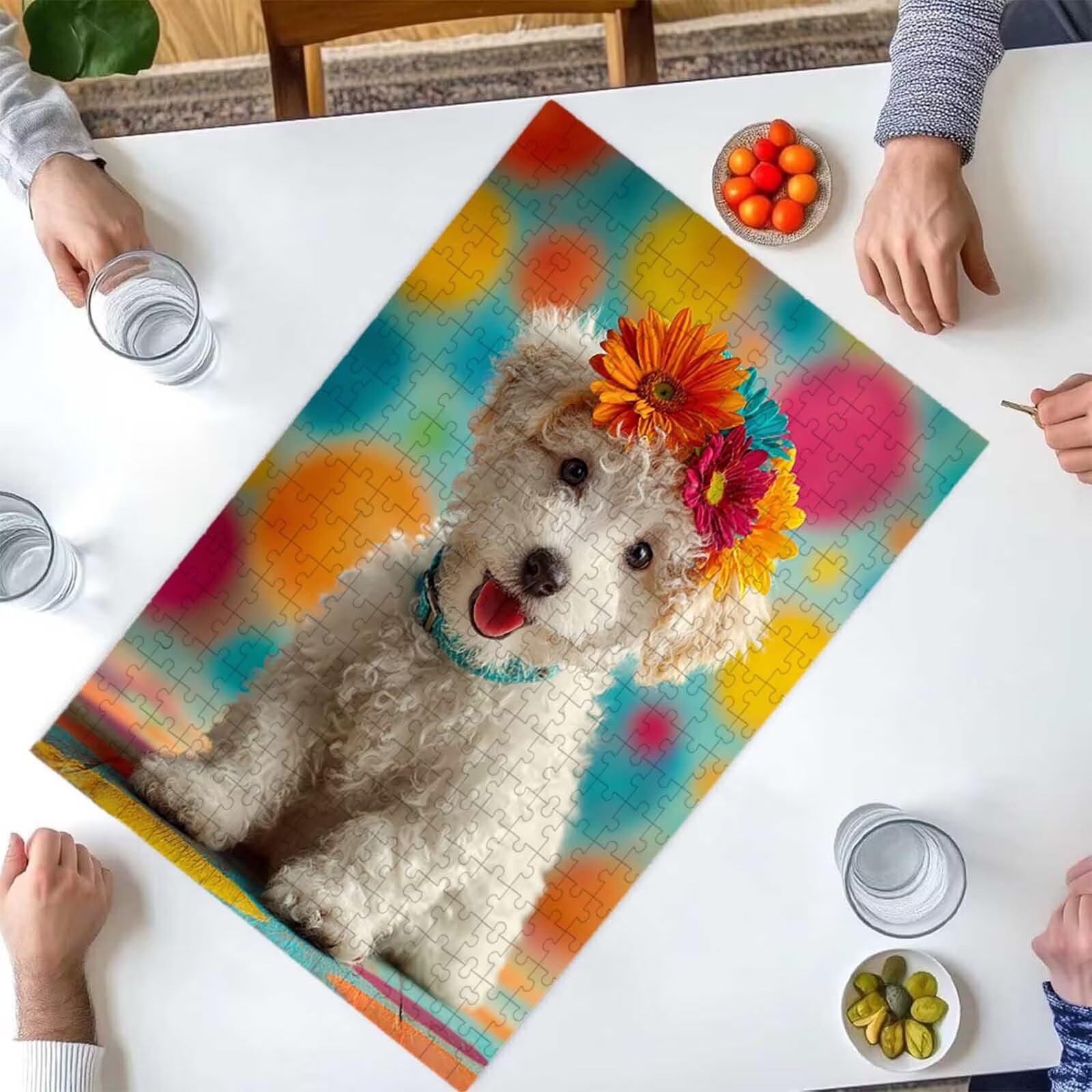 1500 Pezzi di Puzzle, 1500 Pezzi di Puzzle per Adulti, Regalo Anniversario, Regalo Natale, Decorazione Della Casa, Prevenzione Della Degenerazione Cerebrale Negli Anziani 87x57cm PjY9346 T-1