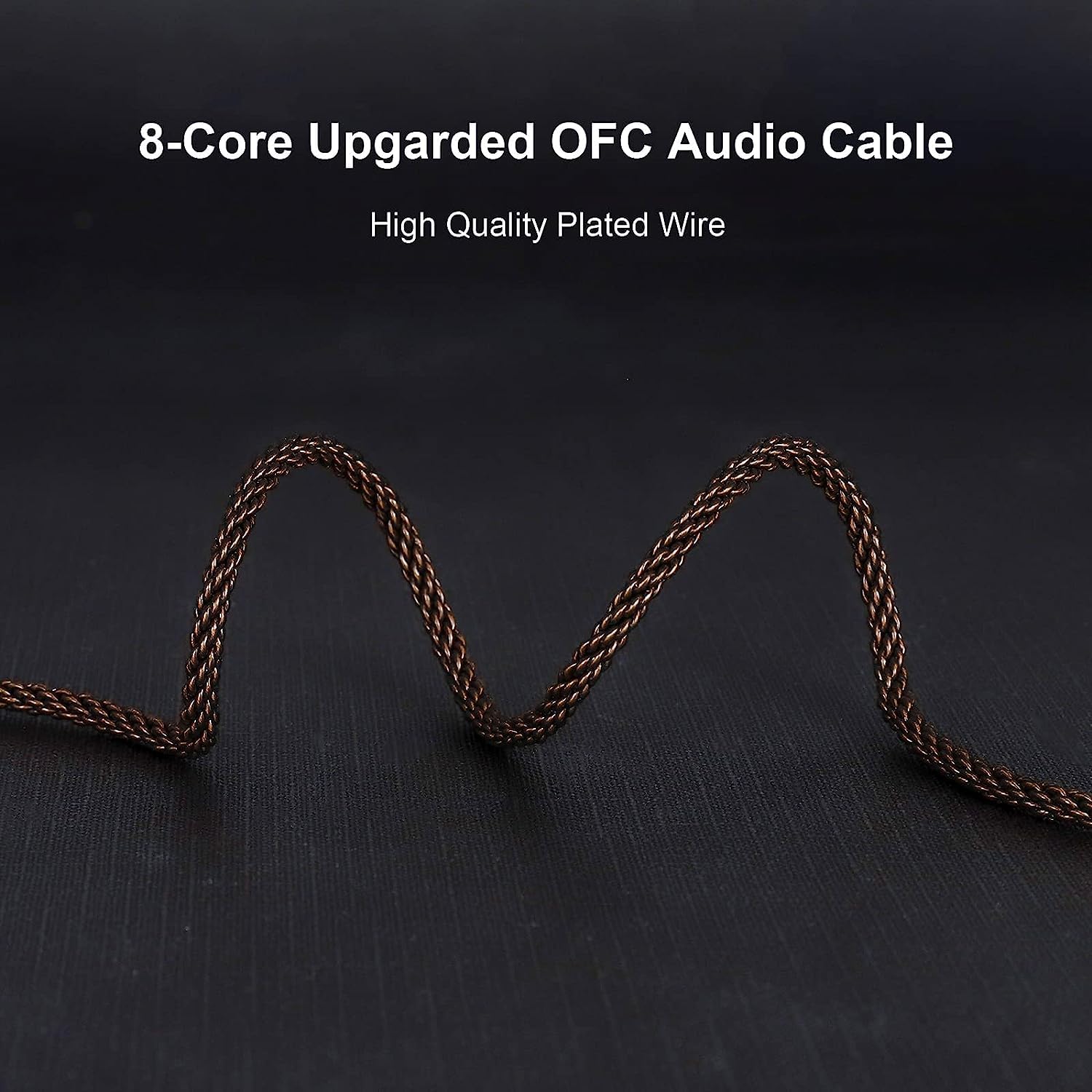 OKCSC ZT8 - Cavo doppio per cuffie da 3,5 mm a 3,5 mm per cuffie Hifiman Sundara/ANANDA-BTHE4XX/HE-400i/560/OneOdio Pro-10,8 Core OFC 3,5 mm, cavo di prolunga aux per cuffie AGPTEK HA1/FiiO