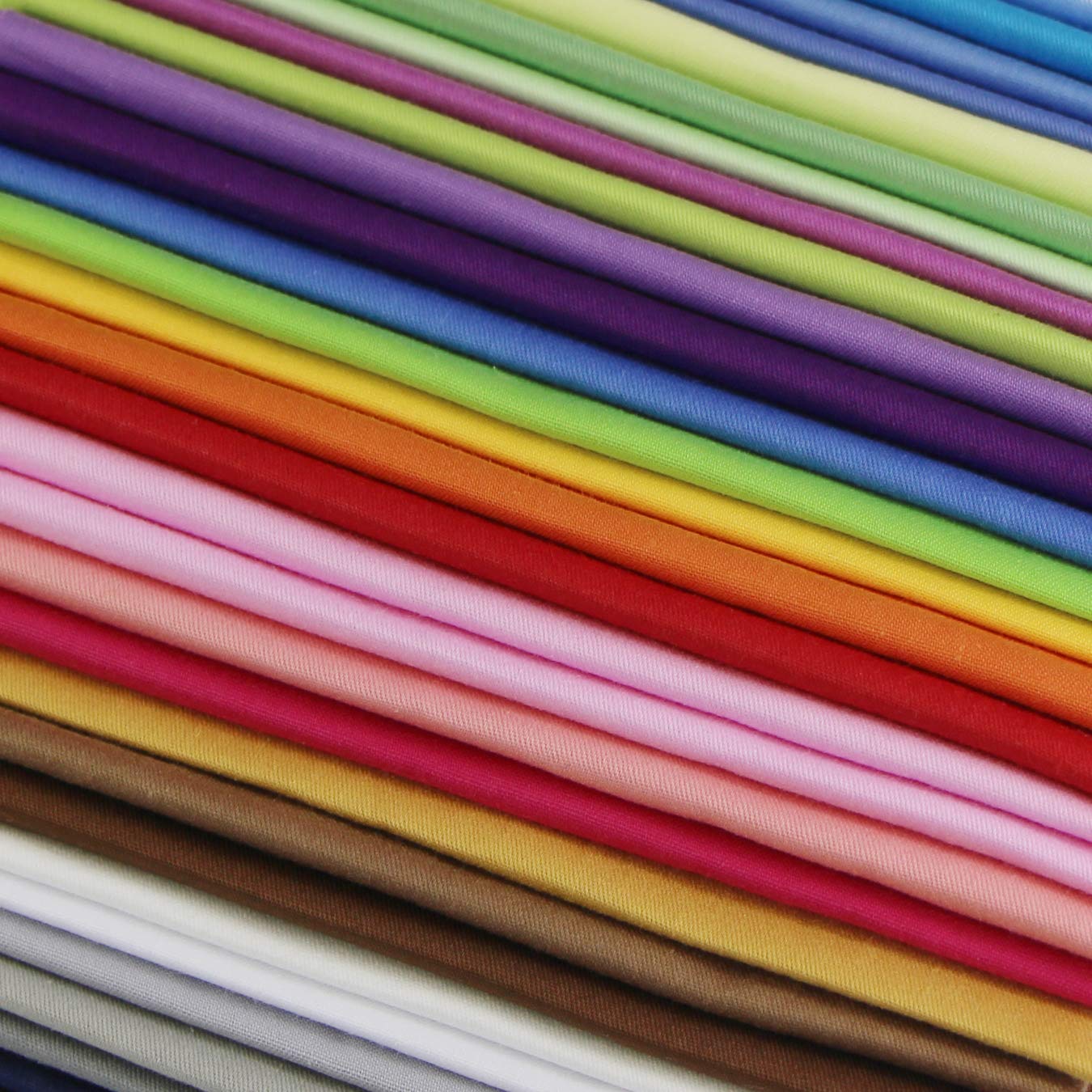 Lot De 12 Tissus Coton Patchwork - 50x45 Cm - Multi-couleurs Pour Couture Et Quilting DIY