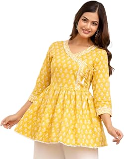 DMP FASHION Woman's Classic Floral Printed Trendy Top