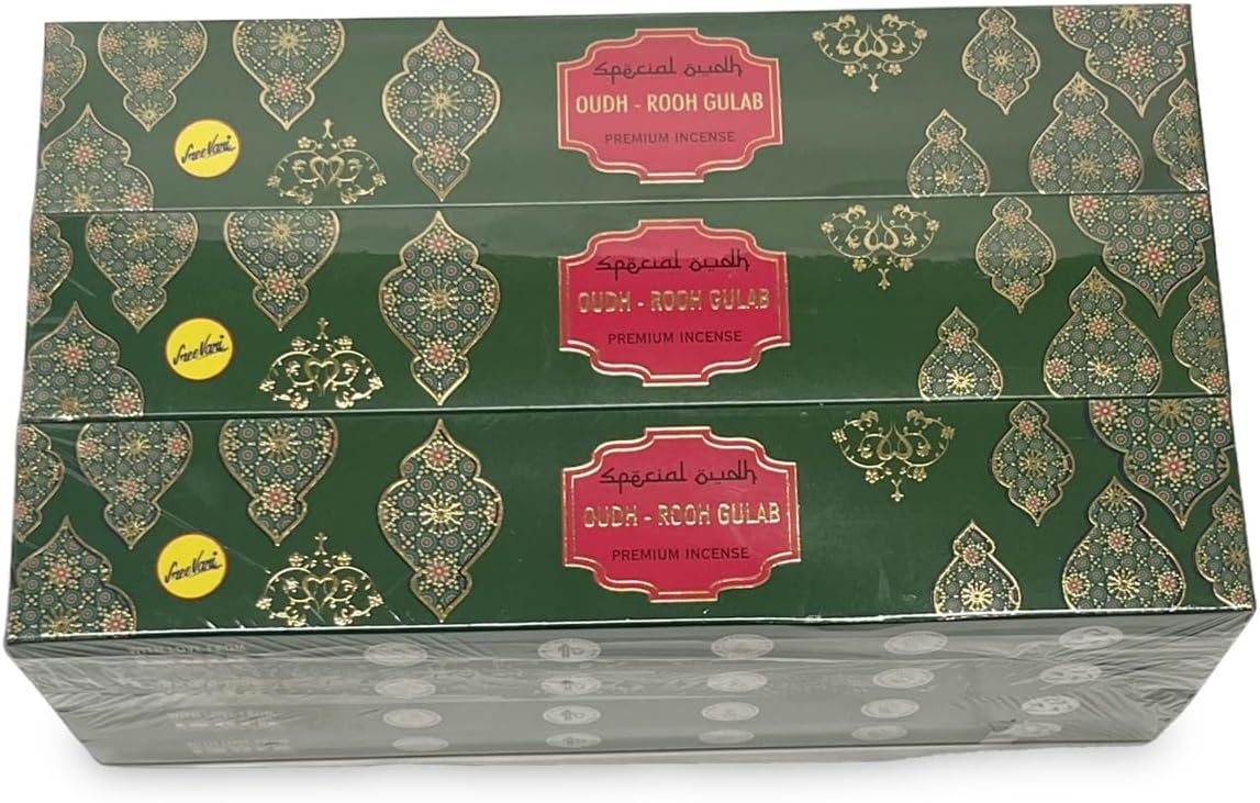 SreeVani Premium Oudh Special Masala Incense Sticks Gift Box for 12 Packs (Oudh)