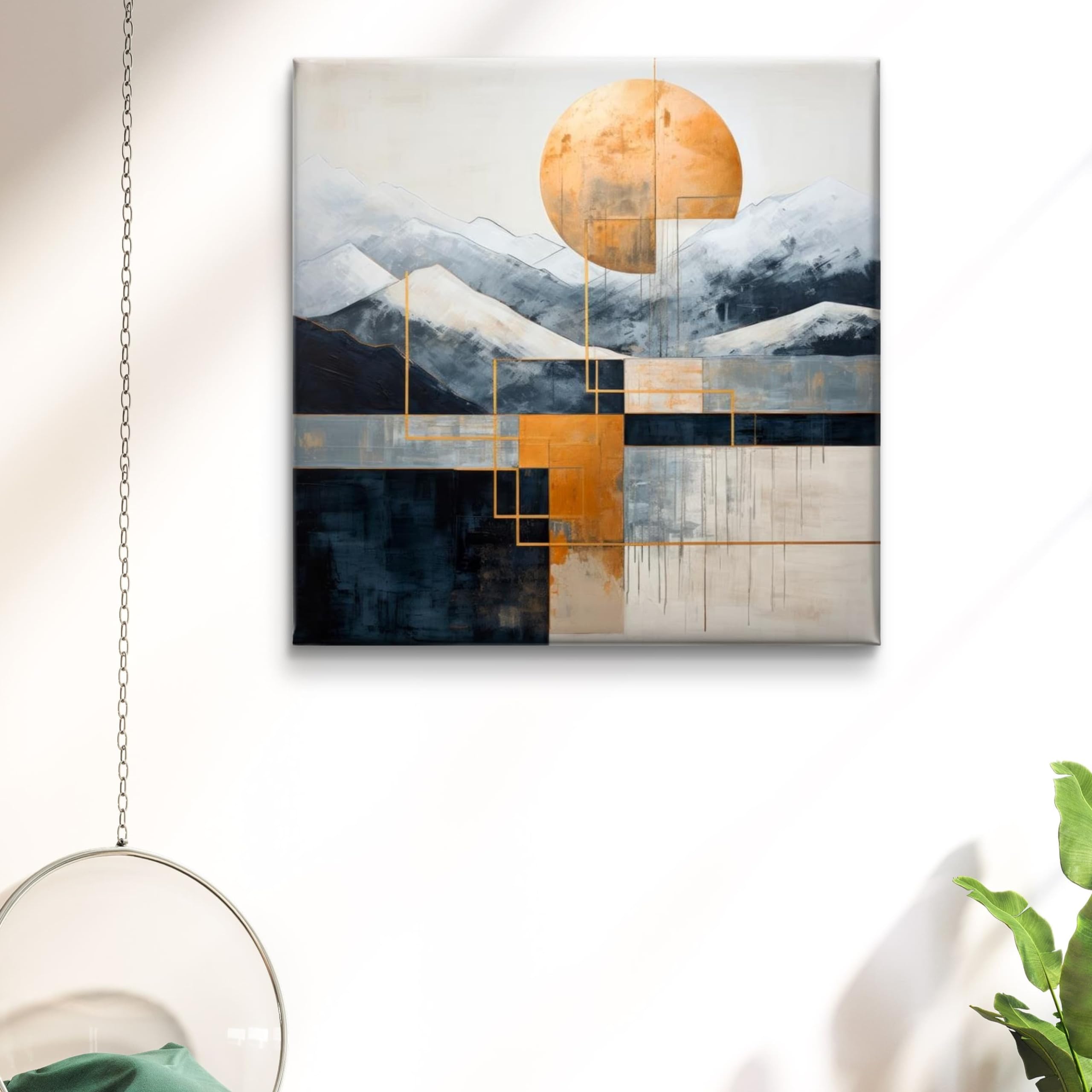 Livin’luxe Abstract Mountain Canvas Art -2 Livin’luxe Abstract Mountain Canvas Art -2