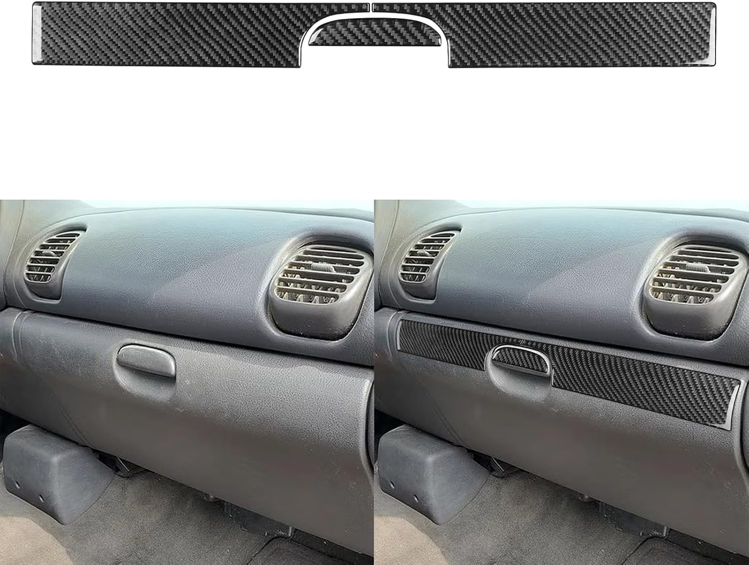 NVCNX Real Premium Carbon Fiber Glove Box Kit Trim