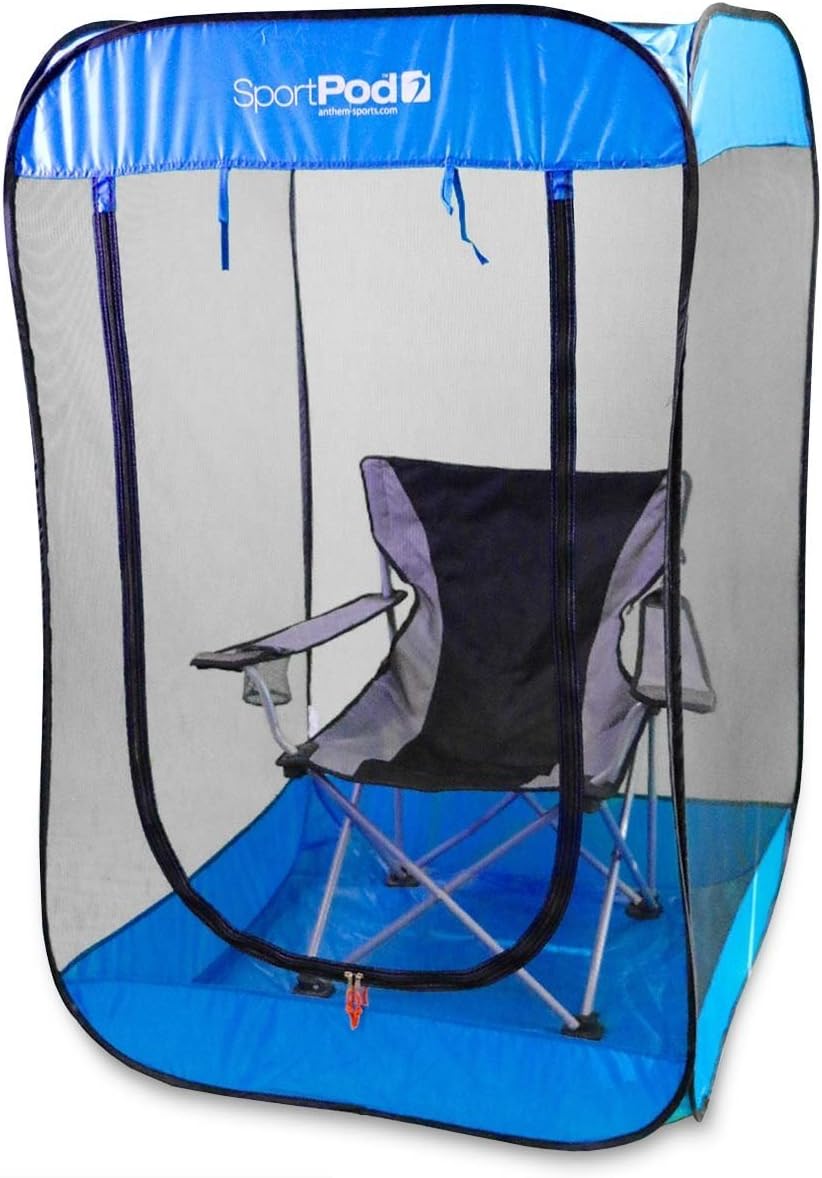 BugPod Undercover SportPod Pop Up Insect Screen Pod Tent - Royal Blue