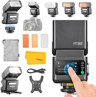 【GODOX正規代理店】GODOX iT32 フラッシュ + X5 N トリガー、Nikonに対応、HSS 1/8000s iT32 N ストロボ TTL スピードライト 内蔵レシーバー＆リチウムバッテリー、リフレクター＆ディフューザー付き、マグネットマウント