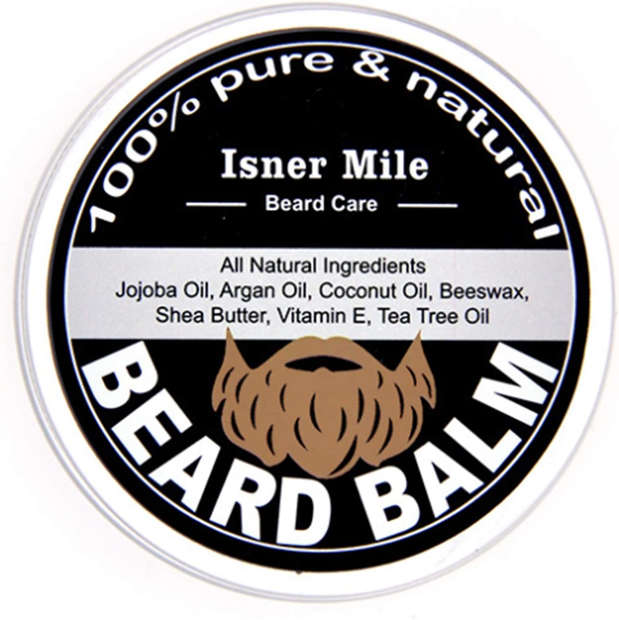 Beard Balm for Men - Medium Hold Beard Wax for Styling - Non Greasy - Deep Beard Conditioner - Promotes Beard Growth and Shine - Stop Beard Itch and Flakes - Get Beard Hacks Bible