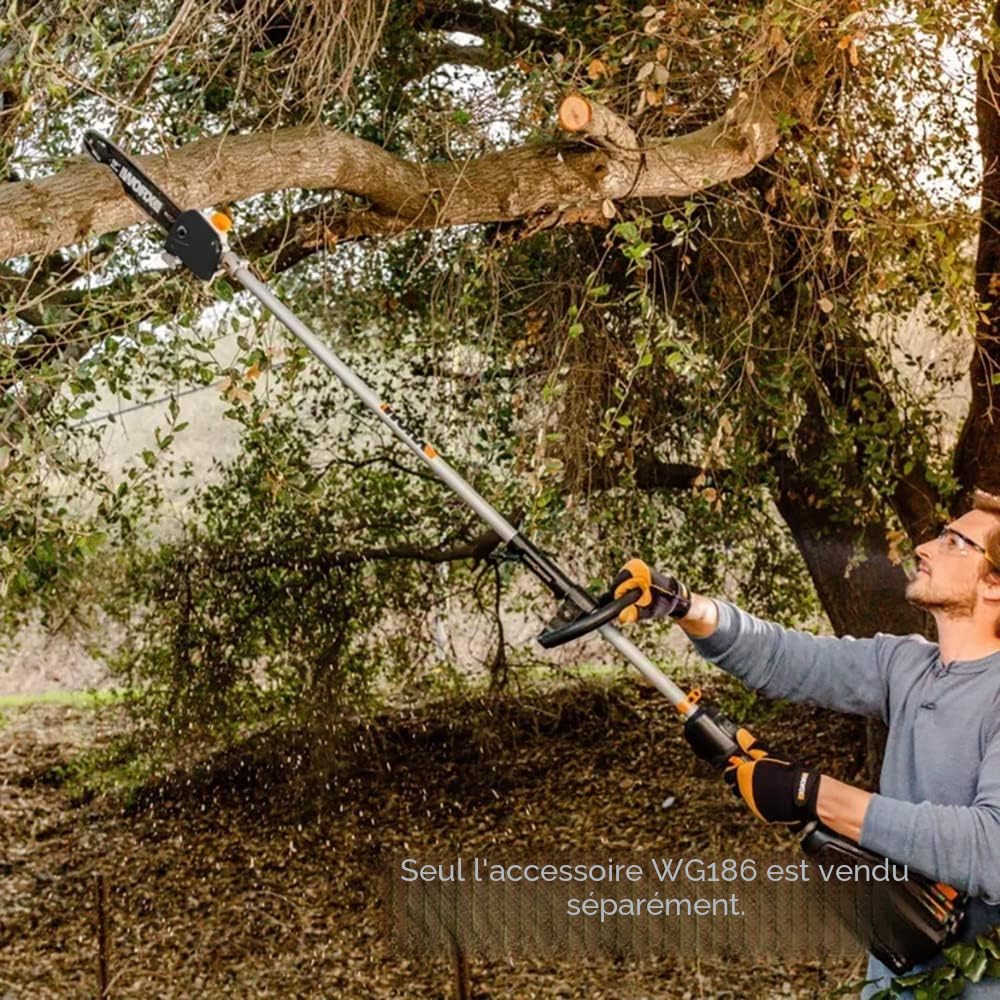 WORX Tête élagueuse DriveShare WA0222 guide 25 cm