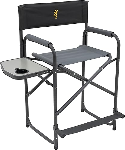Browning Silla de directores – Sillas plegables para exteriores fabricadas con tela duradera y marco de aluminio y acero resistente, con asiento