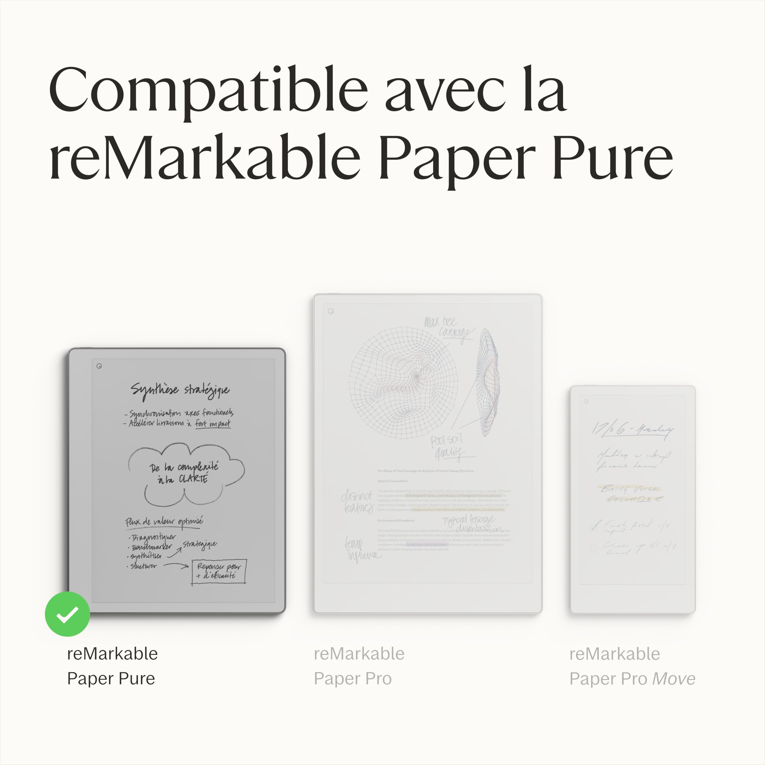 Housse Sleeve Folio pour Remarkable Paper Pure – Bleu Océan