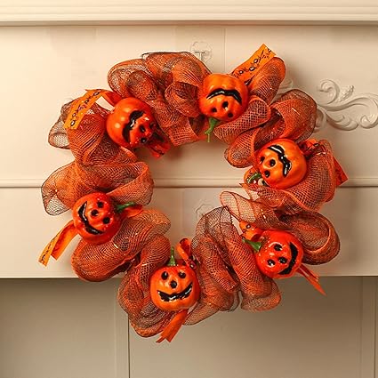 Ms Enterprise 14 Halloween Wreath Door Hanging for Photo Props Window Haunted House