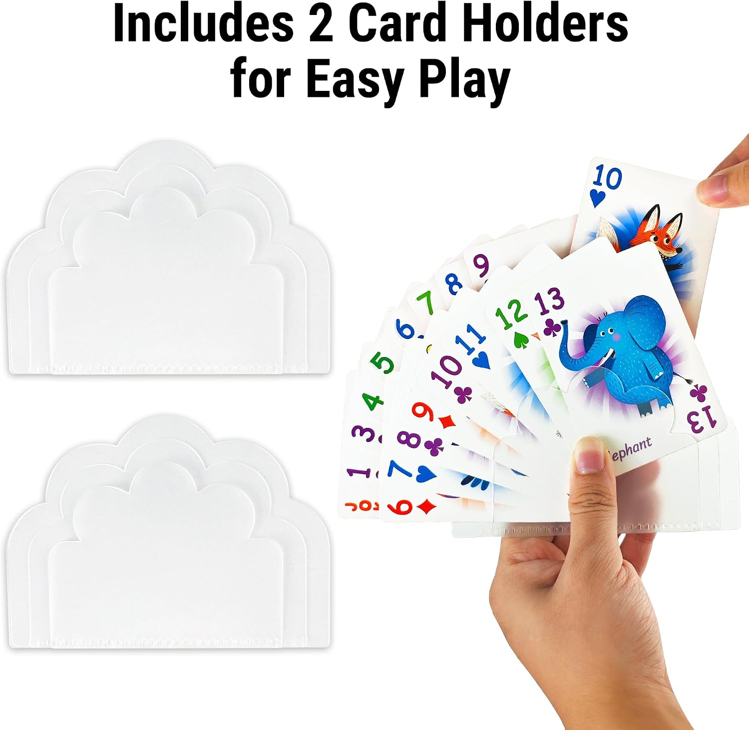 rokt&razo 6 in 1 Educational Kids Card Games, Alphabet Memory Match, Slap Jack, Go Fish, Crazy Eights, War, Ghost Out (Formerly Old Maid), Large Kids Playing Cards, Easter & Stocking Stuffers