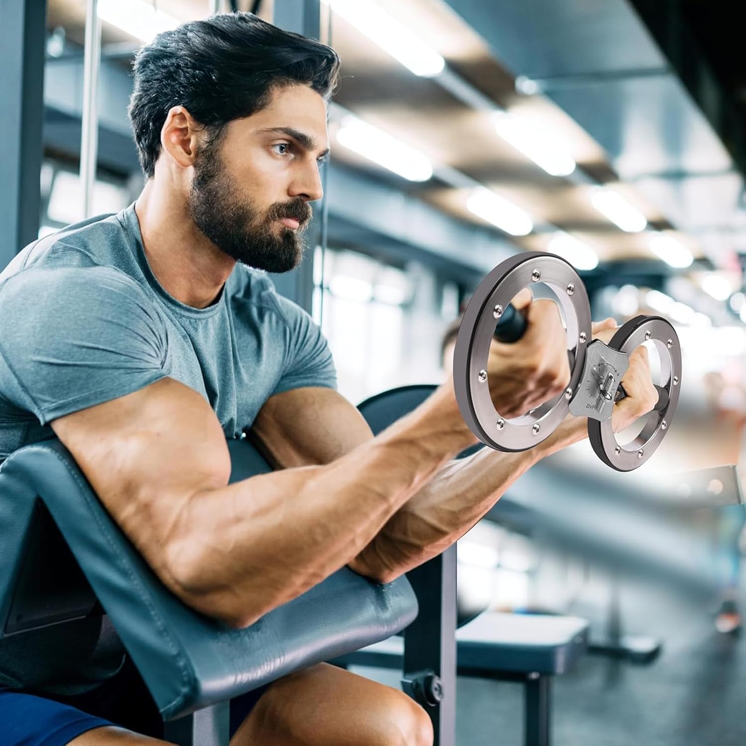 Burn Machine, 12 Pounds Adjustable Resistance Spinning Burn Rotator Machine Trainer, Arm Blaster Forearm Workout Equipment for Wrist Forearm Upper Arm Shoulder Workouts