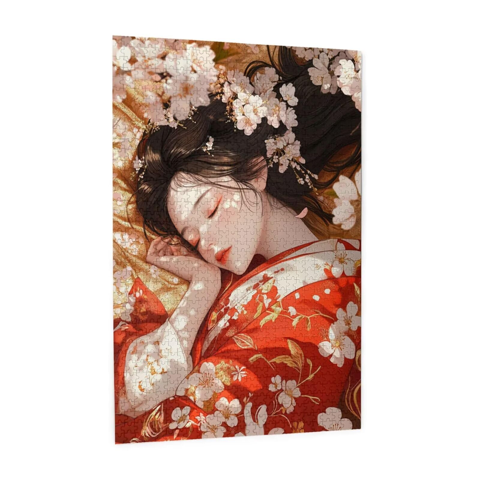 Femme Puzzle Japon 3000 Pièces Adultes, DIY Puzzles Classiques Art avec Boîte d'emballage et Photos de Référence, Relaxation/Soulagement du Stress/Jeux Amusants, Creatif Cadeau pour Femme M-1808