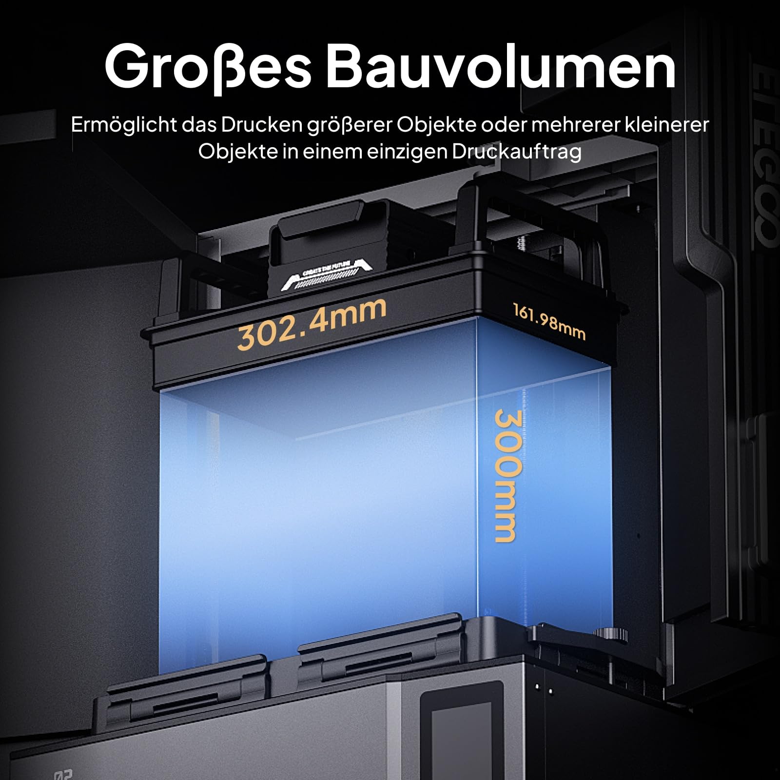 ELEGOO Jupiter 2 MSLA Resin 3D Drucker 16K, Bauraum 302,4 × 161,98 × 300 mm | Automatische Nivellierung, Smart Tank-Heizung, Automatische Harzzufuhr, Intelligenter Sensor, Wi-Fi Cluster