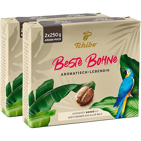 Tchibo Beste Bohne Ground Coffee (Pack of 2, 8.81 oz)