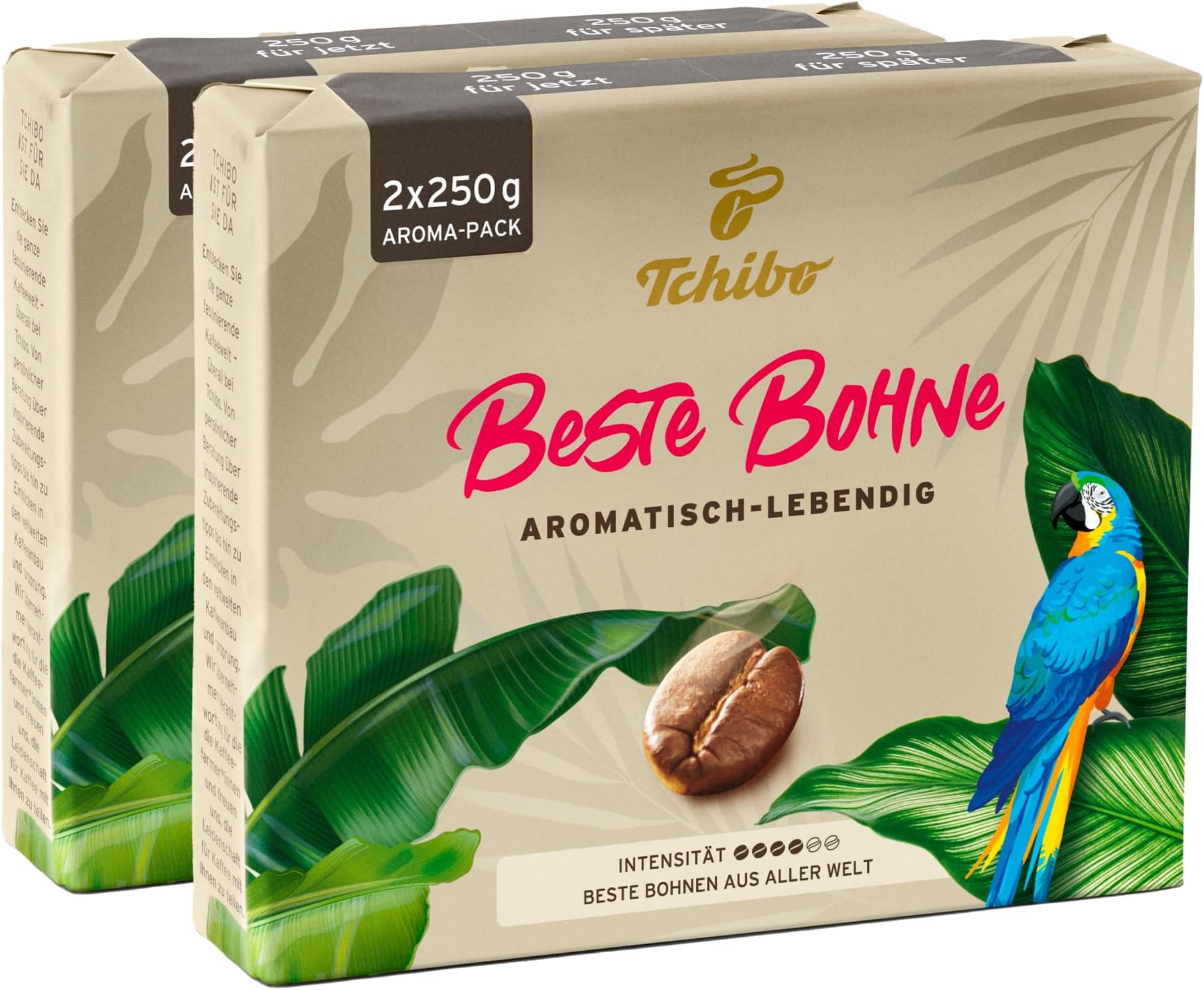 Tchibo Beste Bohne Coffee (Pack of 4 (8.81 oz), Ground)
