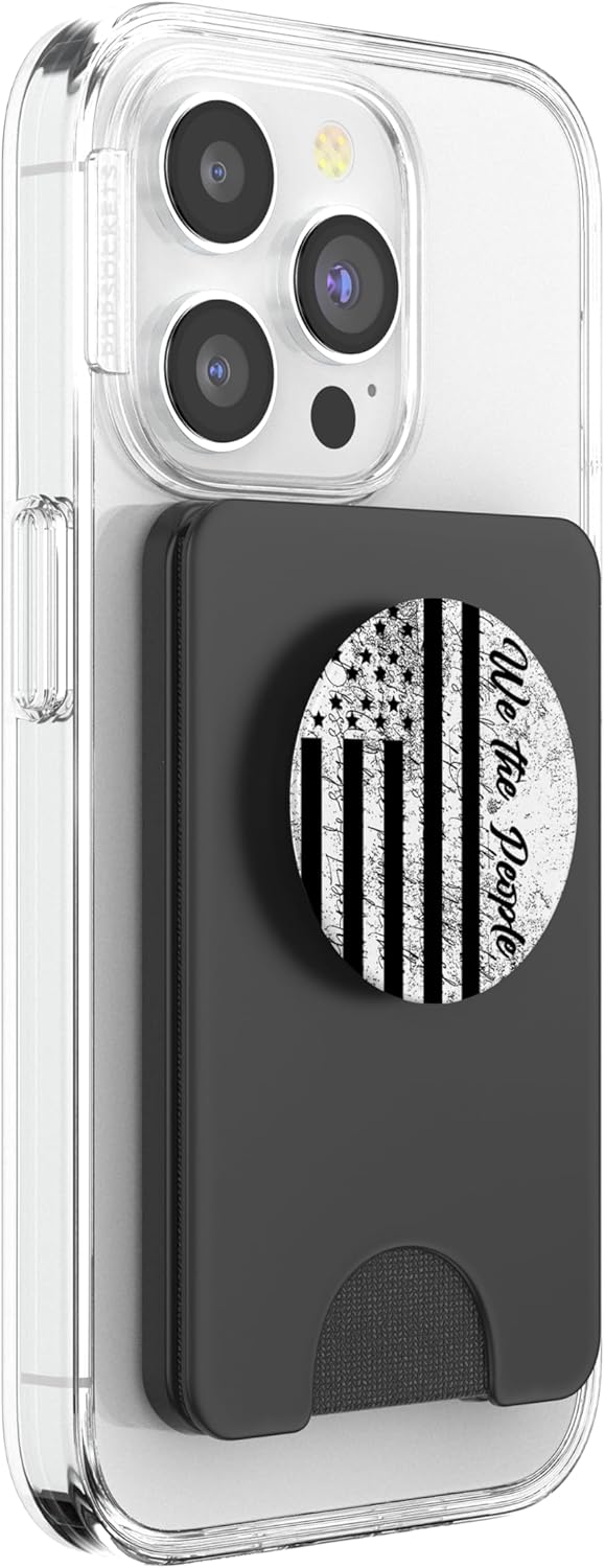 American Flag We The People Vintage US Constitution Patriot PopSockets PopWallet for MagSafe
