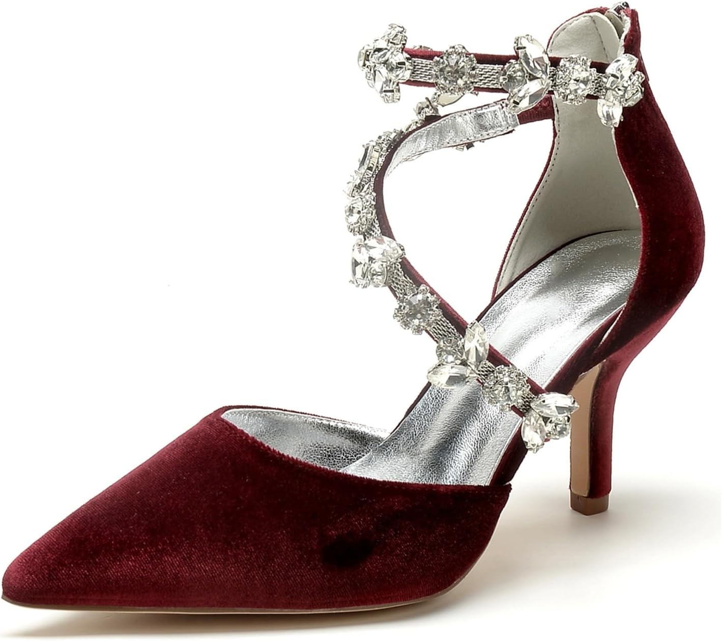 Shoes for Women Elegantes for Wedding Velvet Prom Evening Pumps