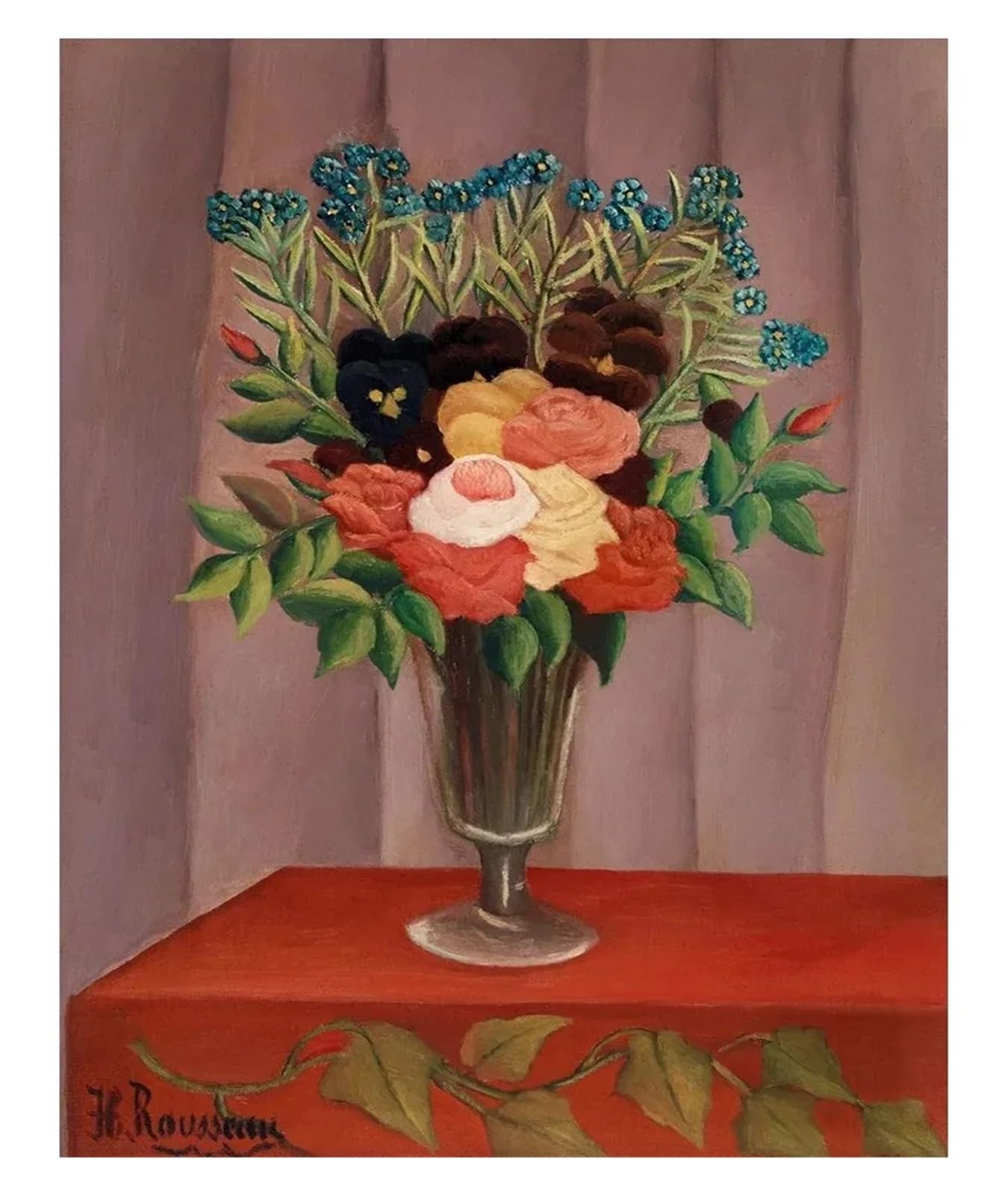 Tableau Déco Nature d'Henri Rousseau toile de paysage forêt 30x40cm