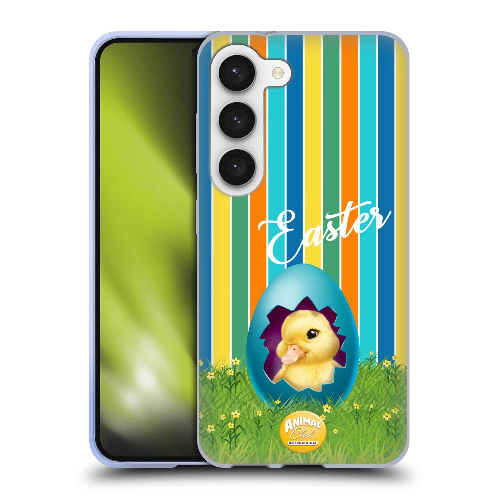 Funda Samsung S23 5G gel evita arañazos patitos azul 7