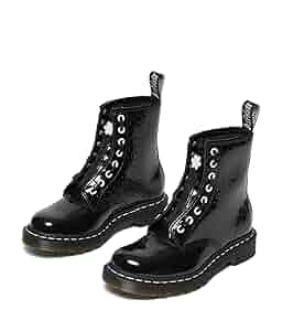 Dr.Martens 1460 8-Eye Boot ブラック花柄 Amazon.com | Dr. Martens Women's 1460 Vonda II Embroidered 8