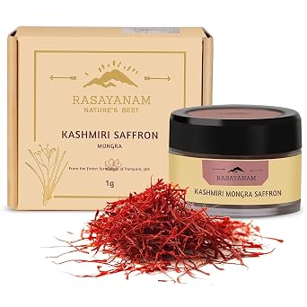 KRISTINA Pure Original Kashmiri Saffron/Kesar/Kumkuma Puvvu 1gm | Certified highest Grade A | Saffron for pregnant women, Pooja rituals & Food aroma