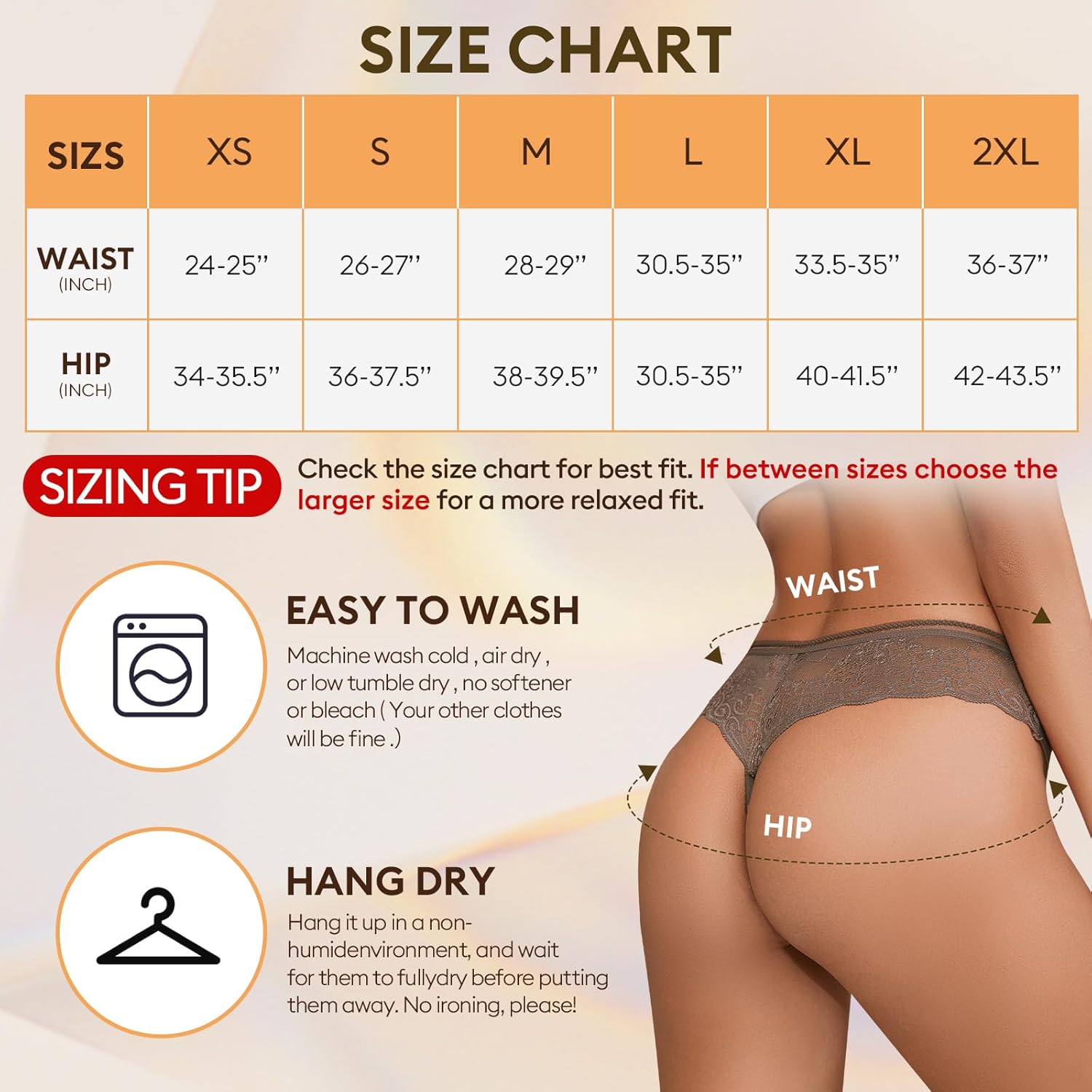 shaperisfree Lace Thong Period Underwear for Women, Leak Proof Period Thongs, Absorbent Panty, Menstrual Thong Bikini Bottom : Clothing, Shoes & Jewelry